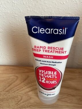 Clearasil Rapid Rescue Deep Treatment Acne Wash  Maximum Strength 6.78 Oz